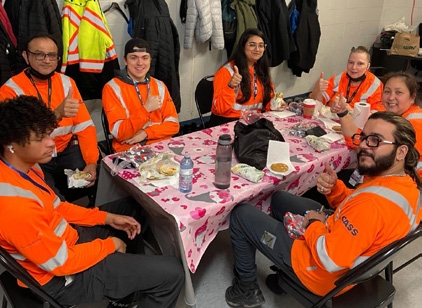 CASS staff always enjoy a good meal together